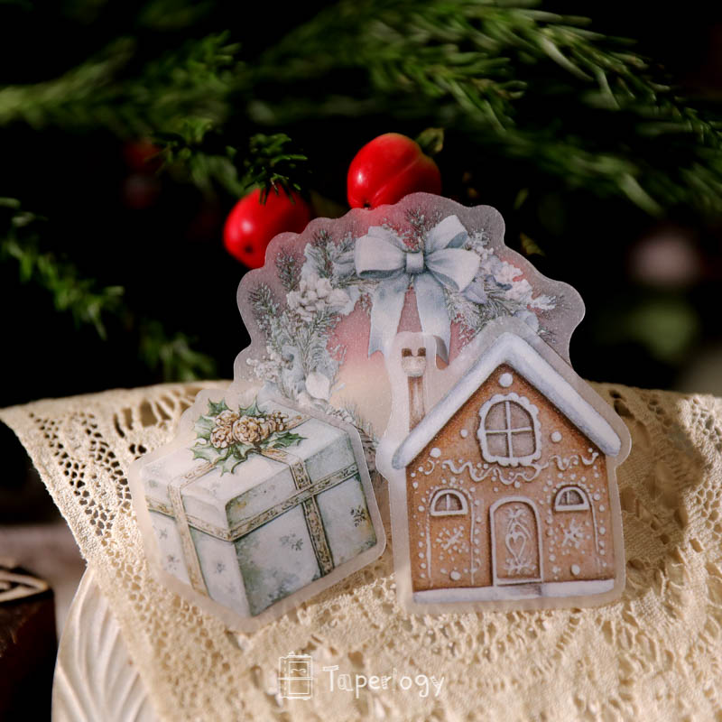 Bilo White Christmas Vellum Stickers