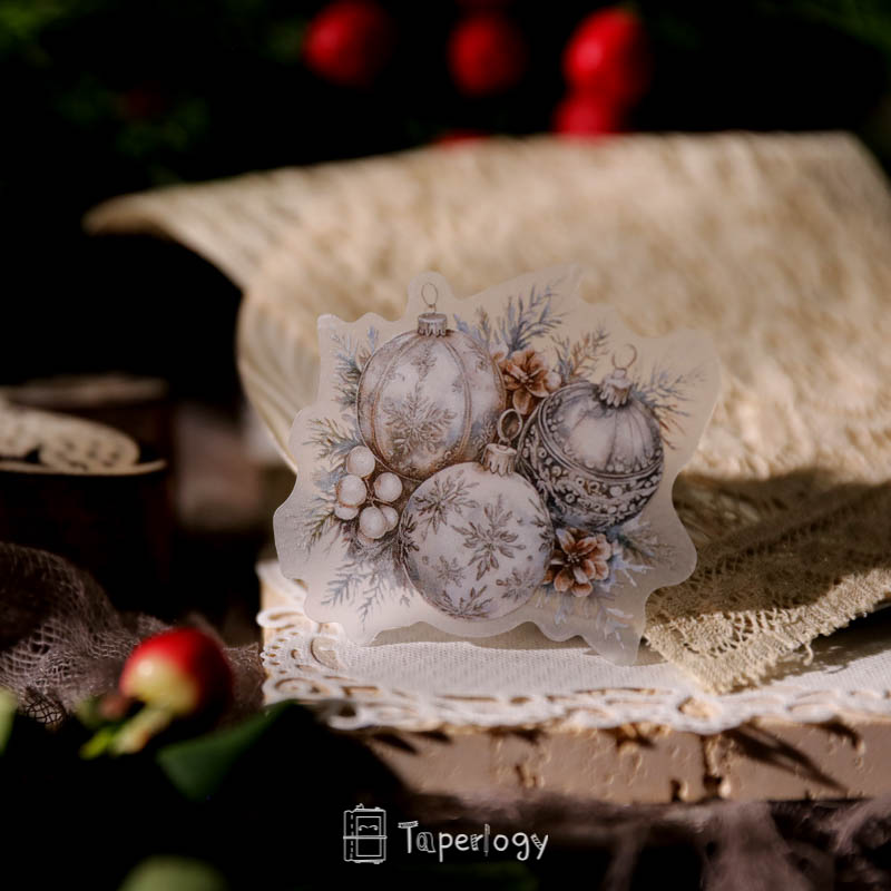 Bilo White Christmas Vellum Stickers