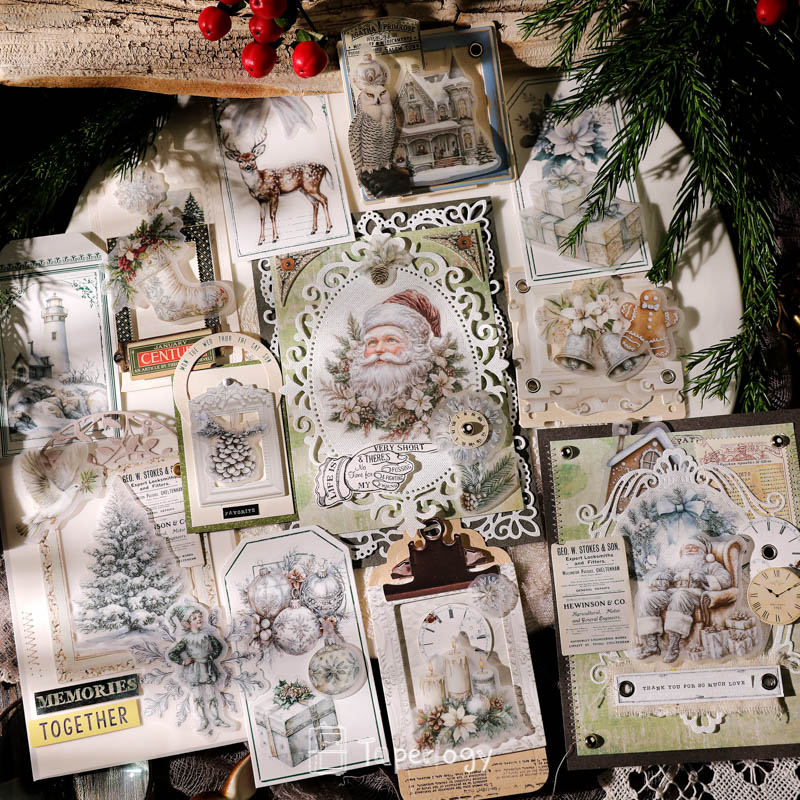Bilo White Christmas Vellum Stickers