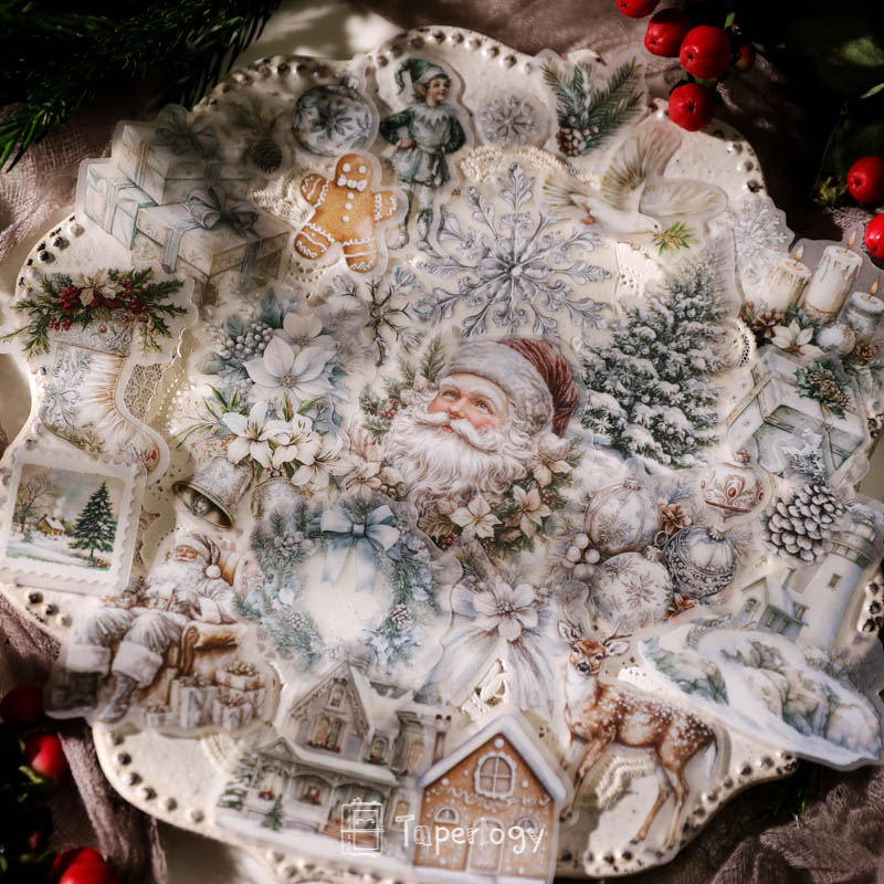 Bilo White Christmas Vellum Stickers