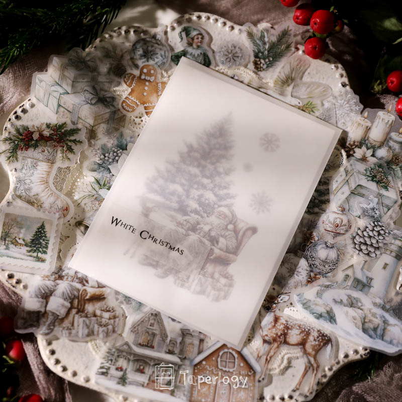Bilo White Christmas Vellum Stickers