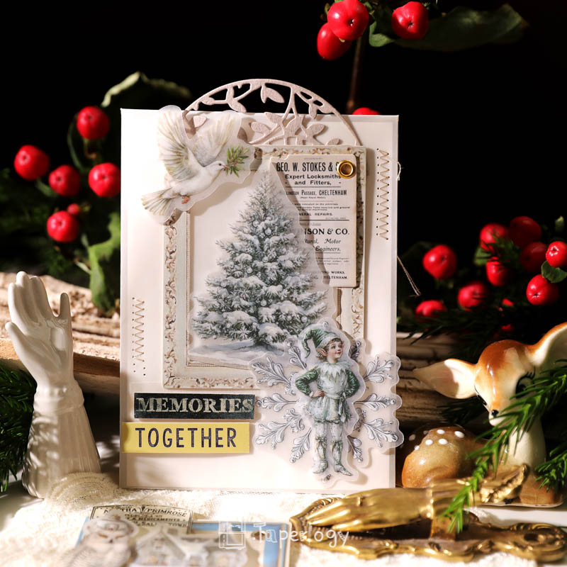 Bilo White Christmas Vellum Stickers