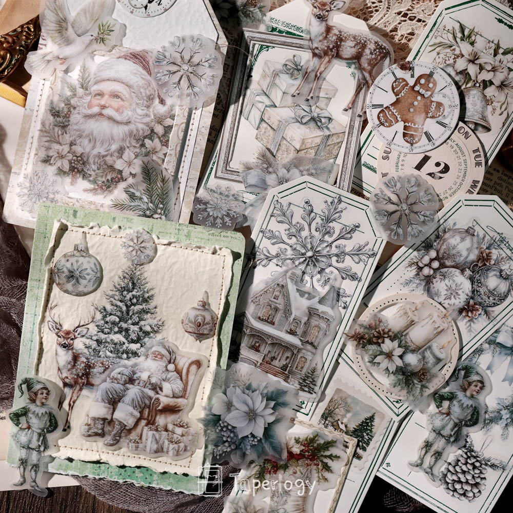 Bilo White Christmas Vellum Stickers