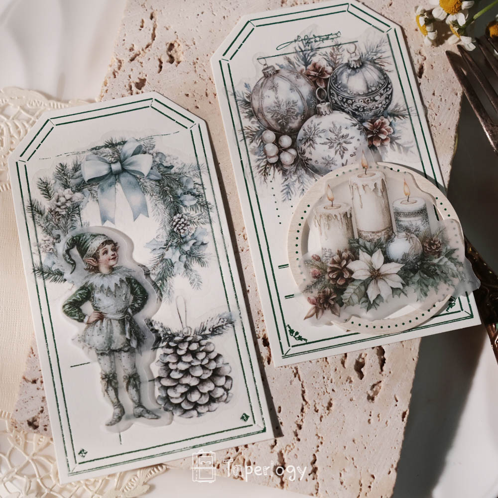 Bilo White Christmas Vellum Stickers
