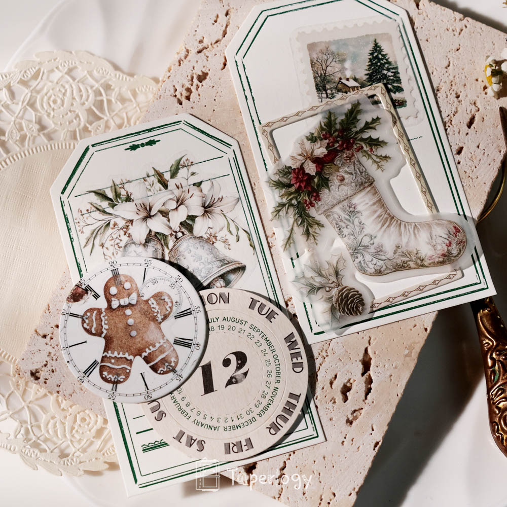 Bilo White Christmas Vellum Stickers