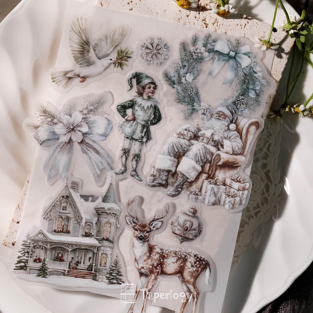 Bilo White Christmas Vellum Stickers