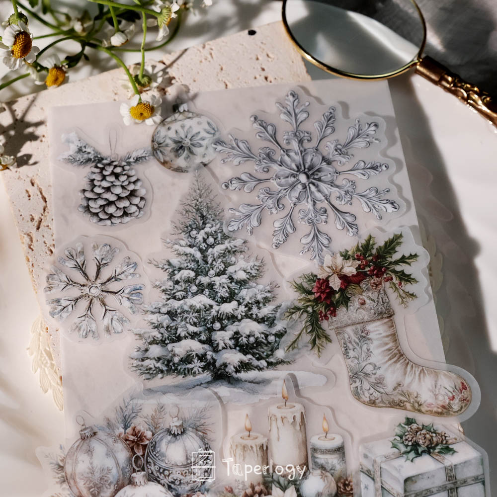 Bilo White Christmas Vellum Stickers