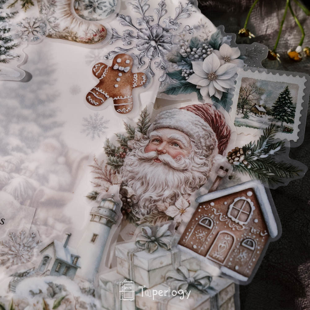 Bilo White Christmas Vellum Stickers