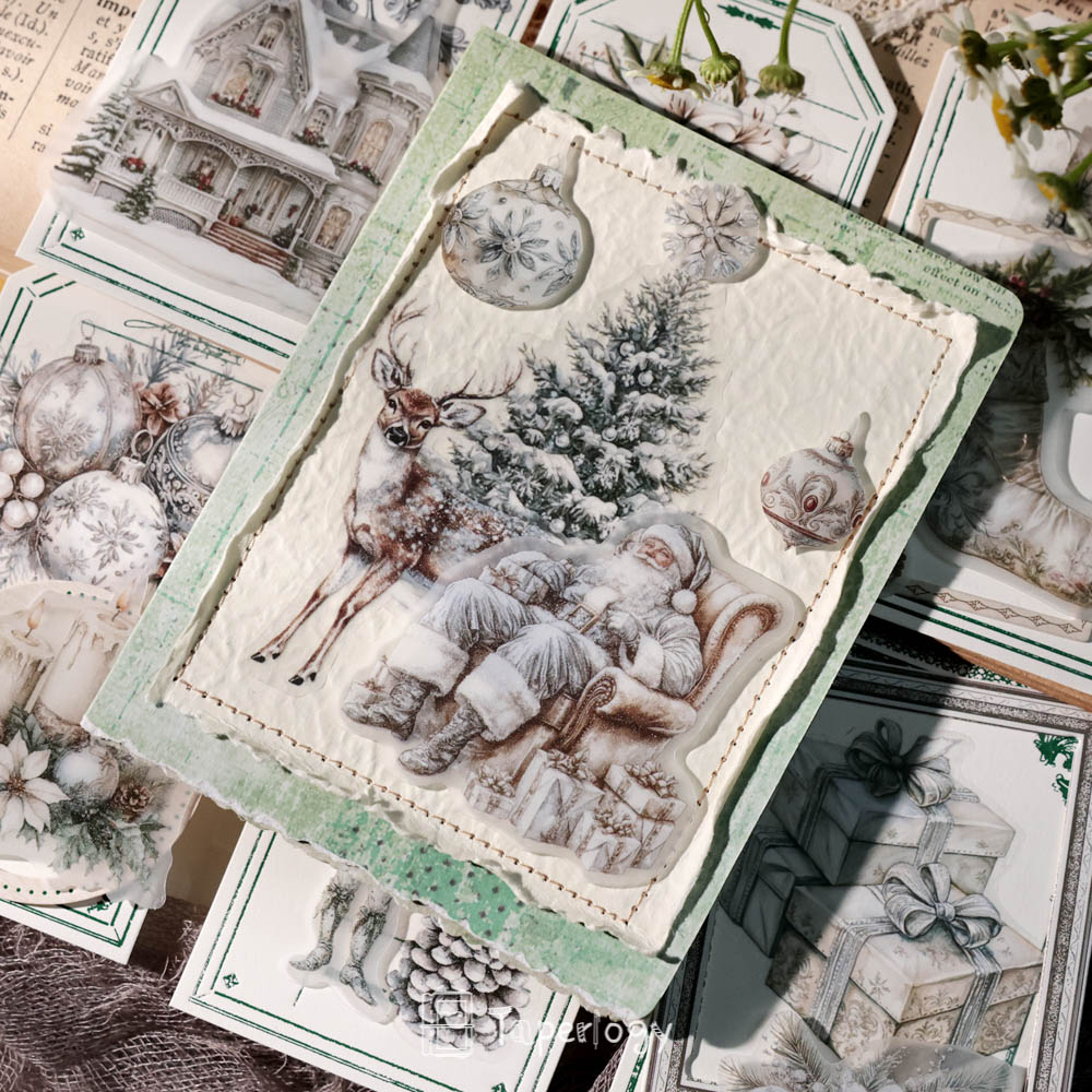 Bilo White Christmas Vellum Stickers