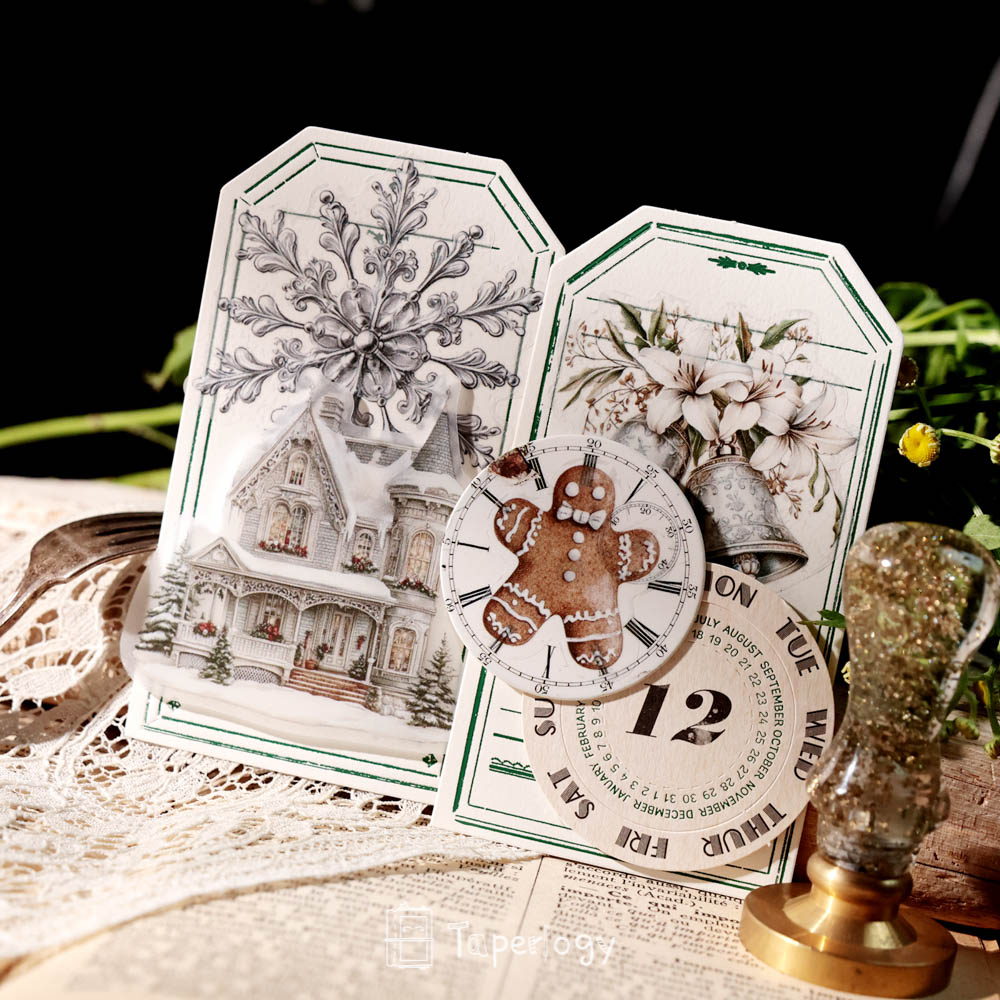 Bilo White Christmas Vellum Stickers