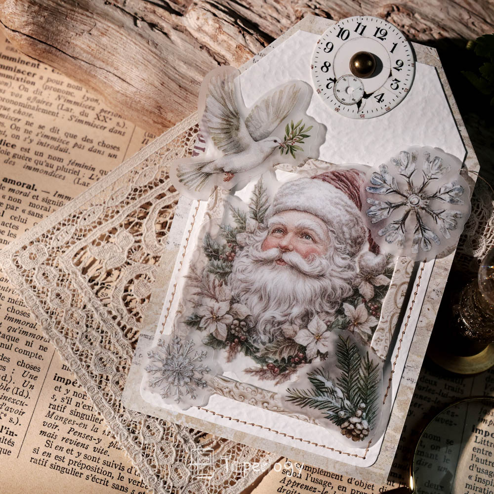 Bilo White Christmas Vellum Stickers