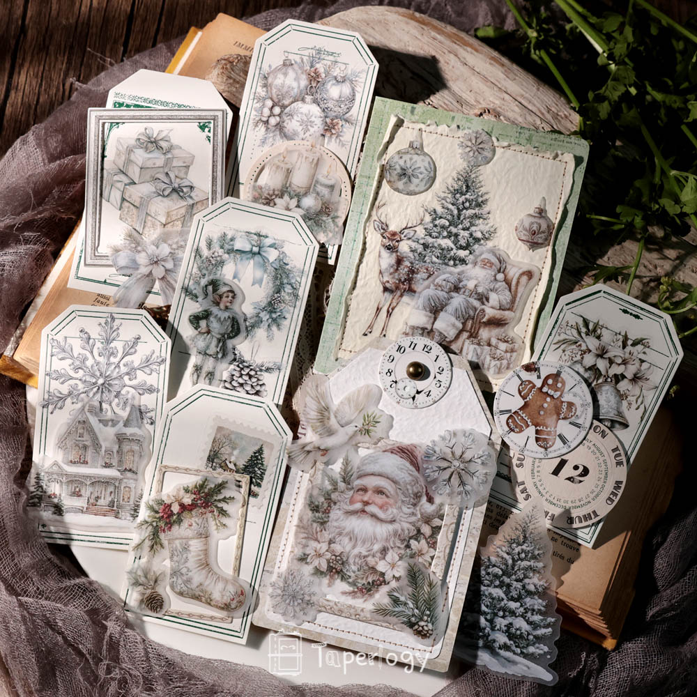 Bilo White Christmas Vellum Stickers