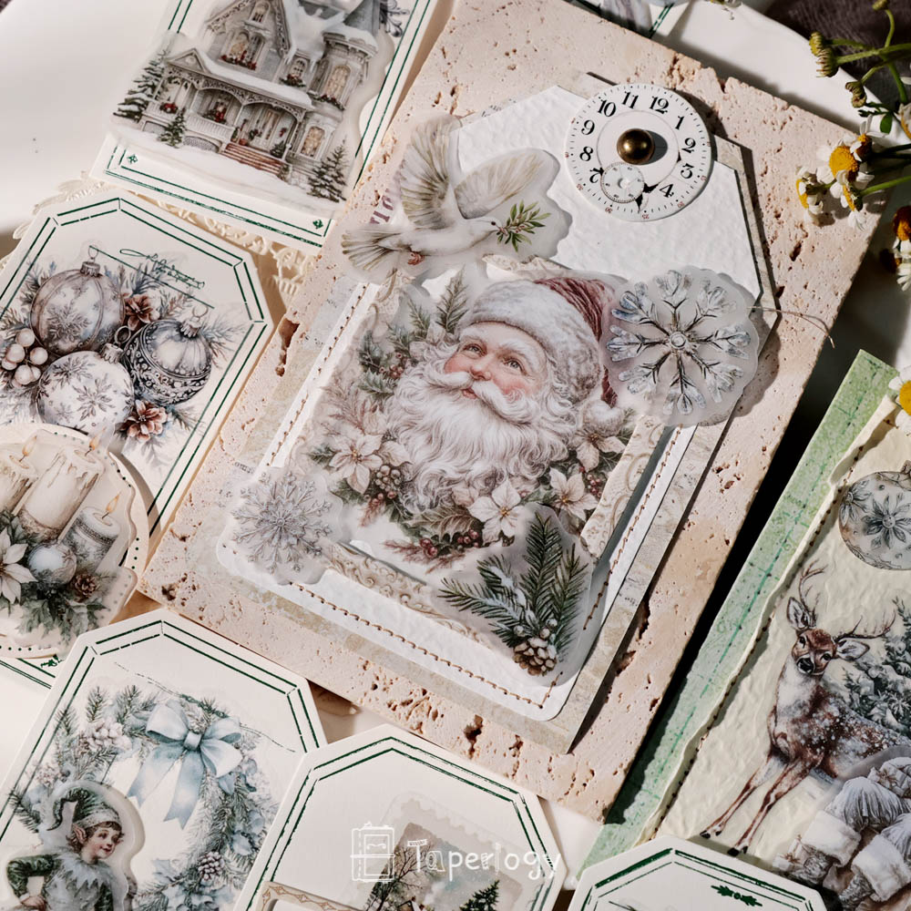 Bilo White Christmas Vellum Stickers