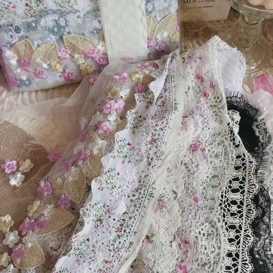 Jogo Premium Wide Floral Lace Pack