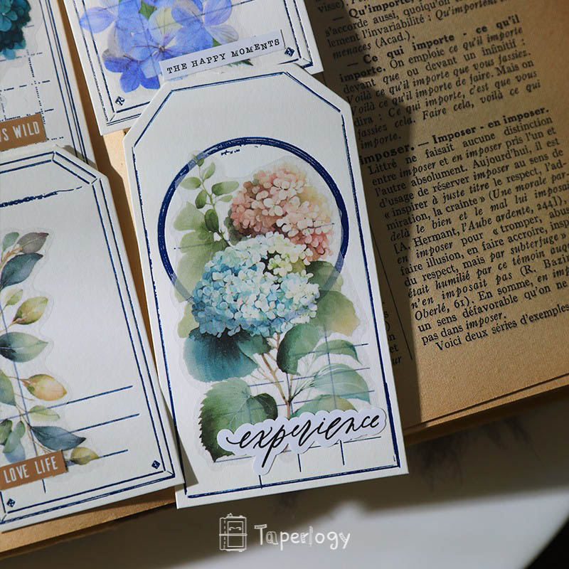 Ziya Hydrangea Vellum Stickers