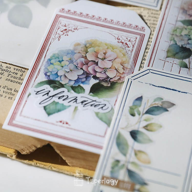Ziya Hydrangea Vellum Stickers