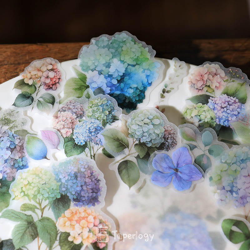Ziya Hydrangea Vellum Stickers