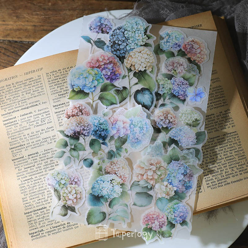 Ziya Hydrangea Vellum Stickers