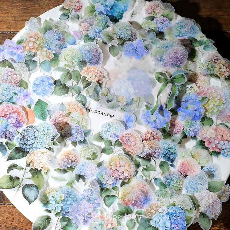 Ziya Hydrangea Vellum Stickers