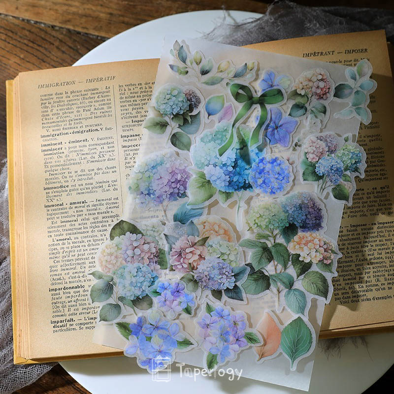 Ziya Hydrangea Vellum Stickers