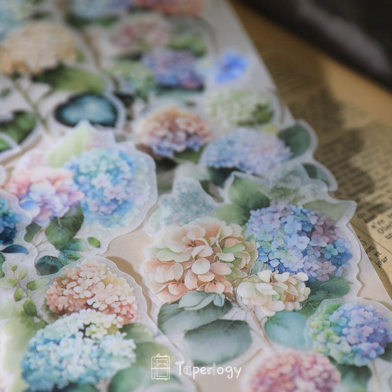 Ziya Hydrangea Vellum Stickers