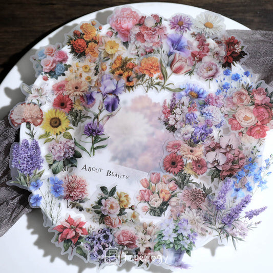 Fawa Floral Bouquet Vellum Stickers