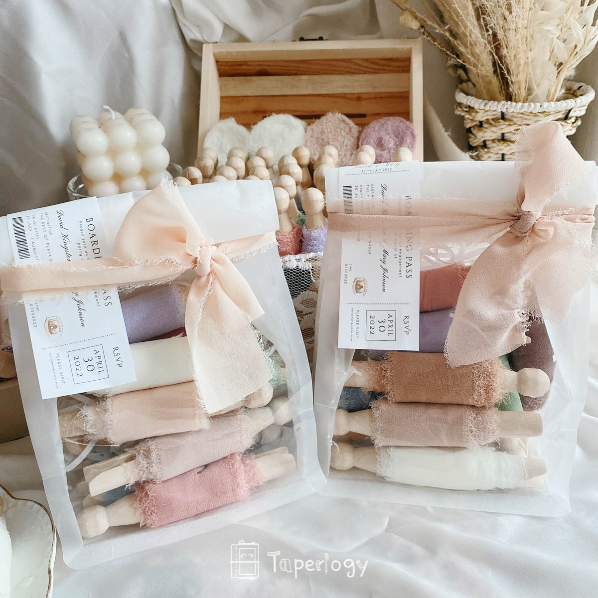 Zaji Frayed Ribbon Pack