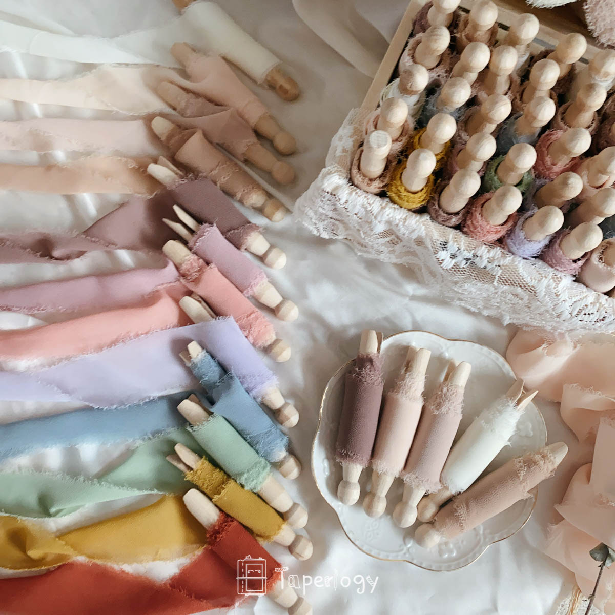 Zaji Frayed Ribbon Pack