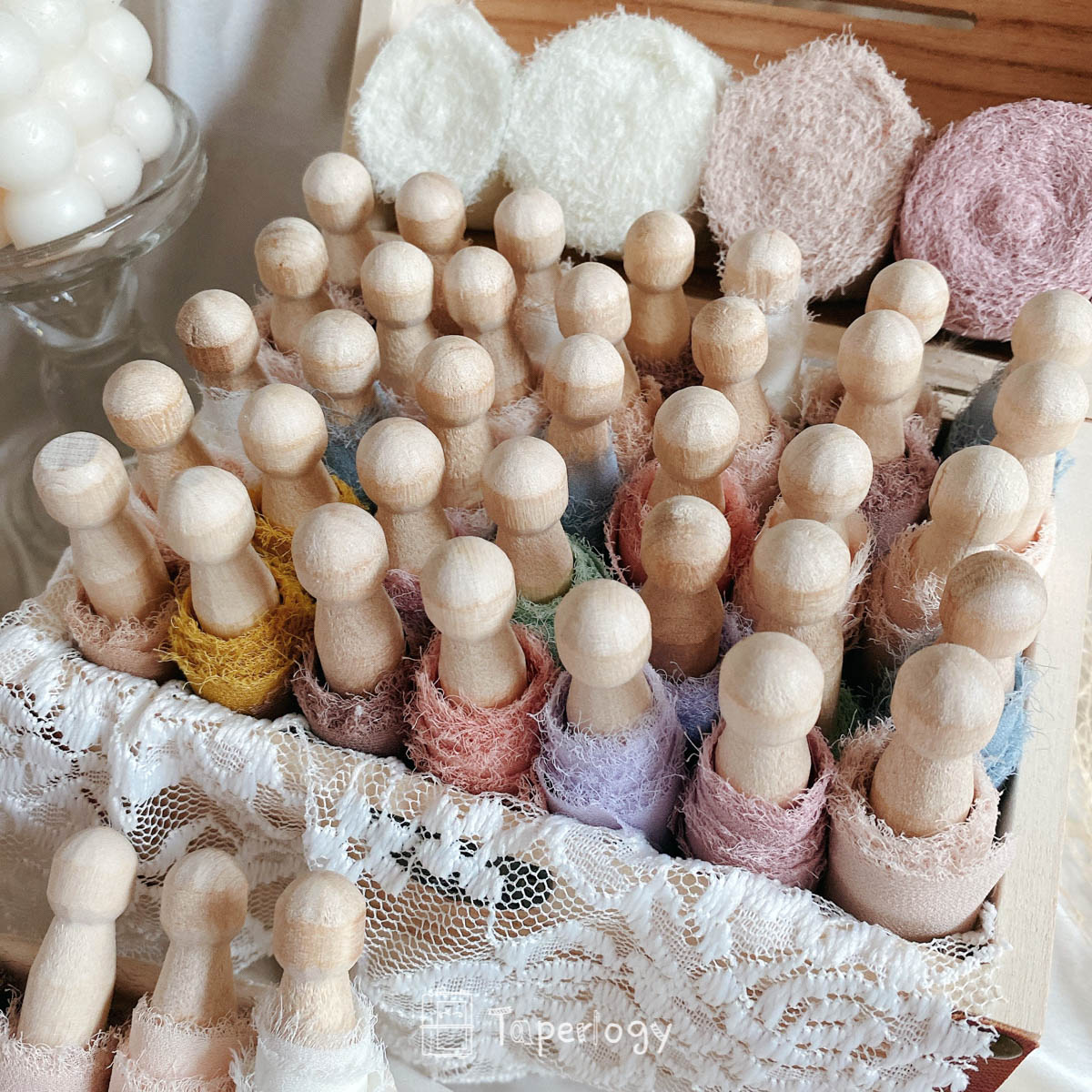 Zaji Frayed Ribbon Pack
