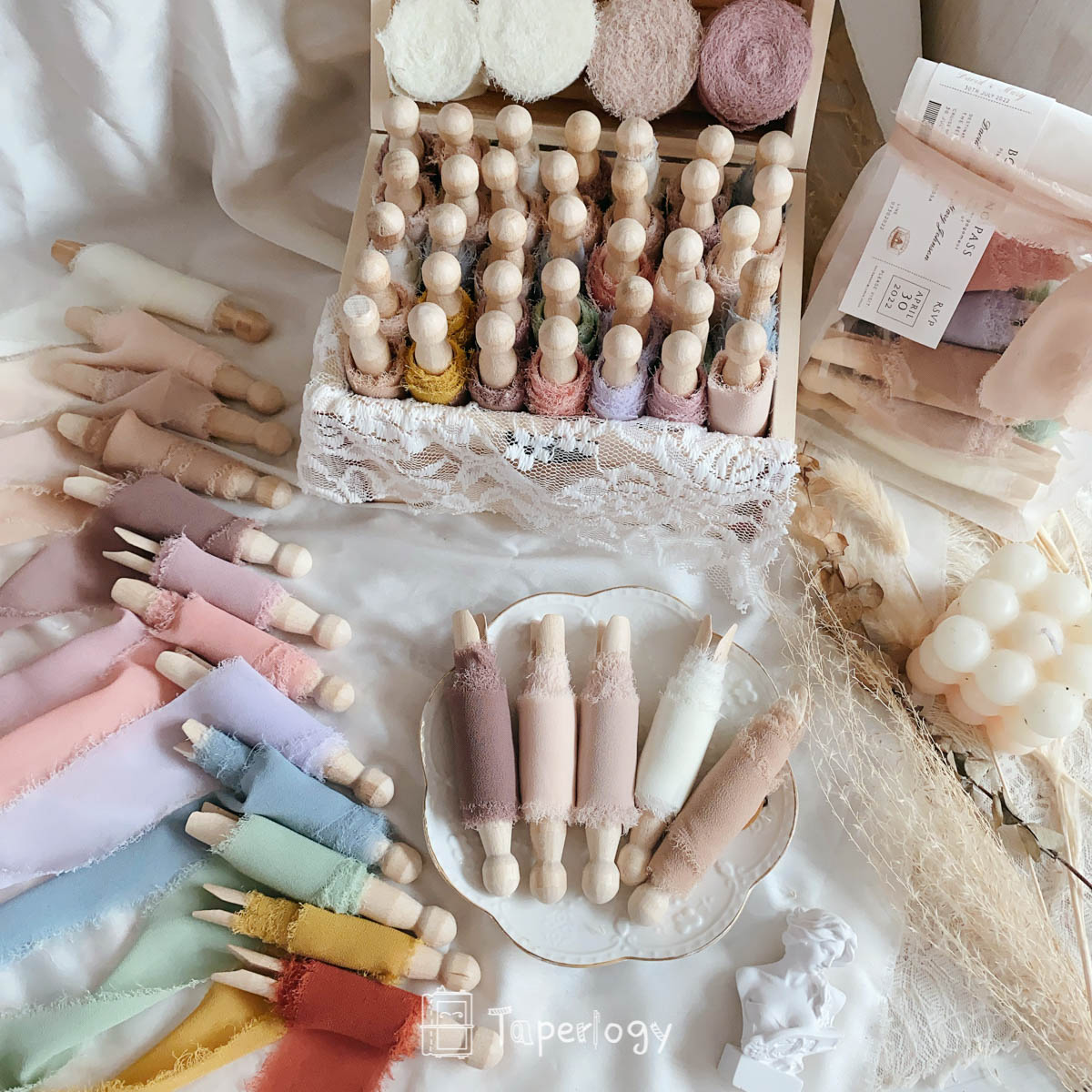 Zaji Frayed Ribbon Pack