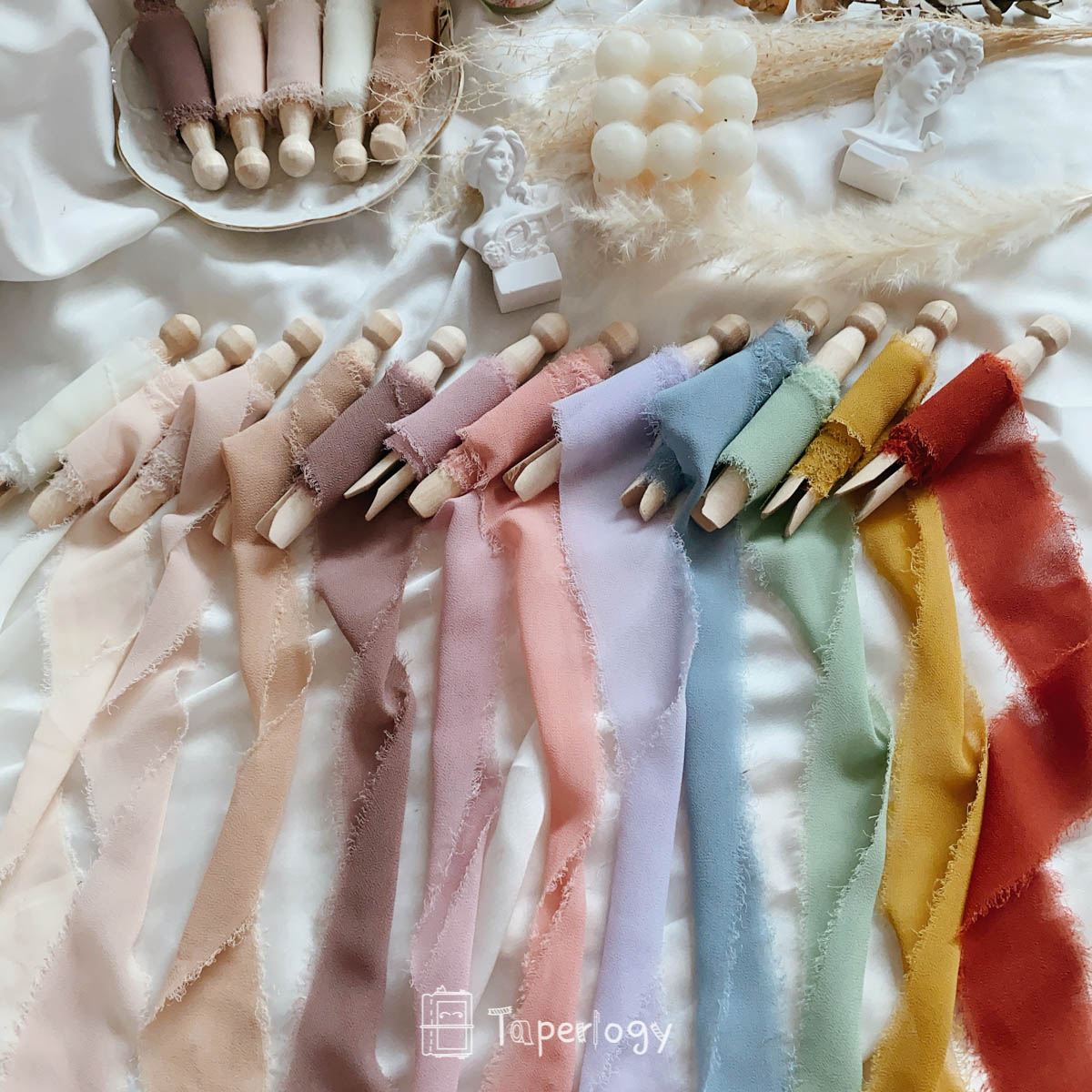 Zaji Frayed Ribbon Pack