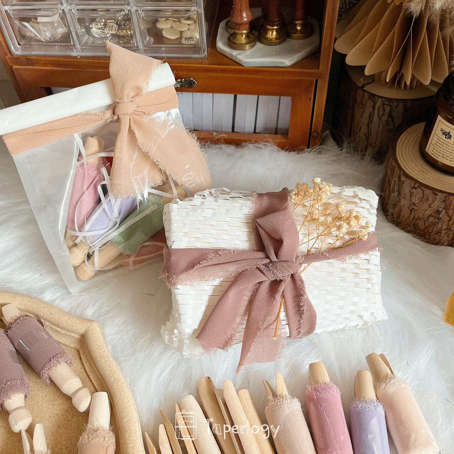 Zaji Frayed Ribbon Pack