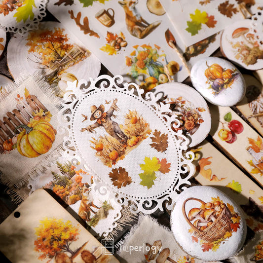 Toli Rustic Fall Rub-on Stickers