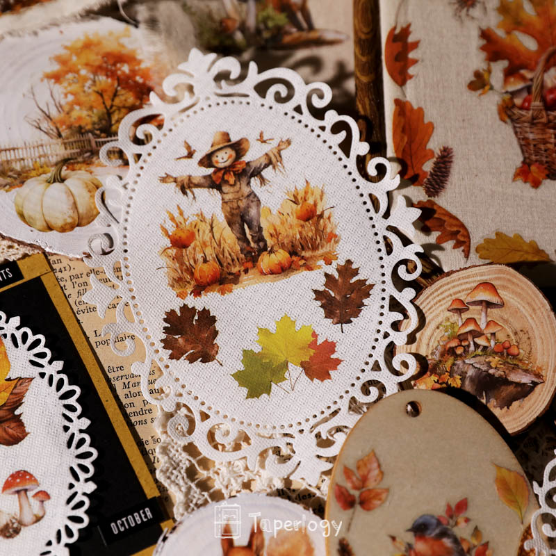 Toli Rustic Fall Rub-on Stickers