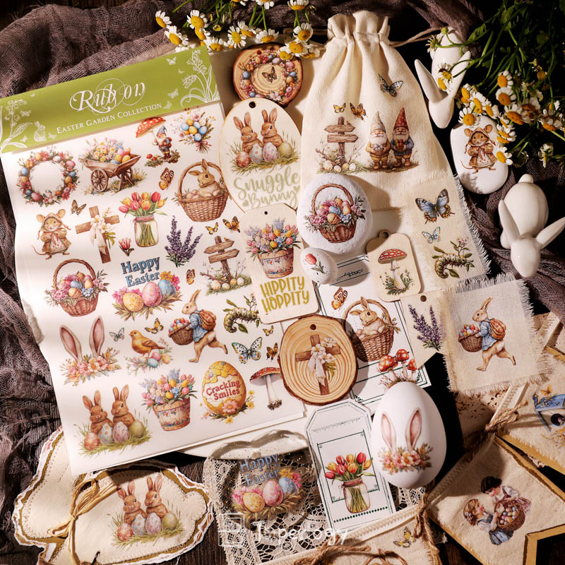 Goli Easter Garden Rub-on Stickers