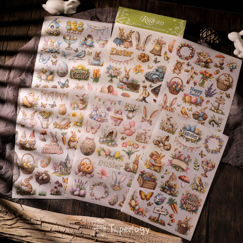 Goli Easter Garden Rub-on Stickers