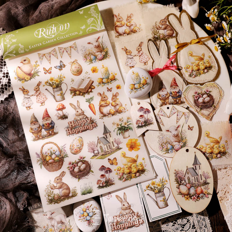 Goli Easter Garden Rub-on Stickers