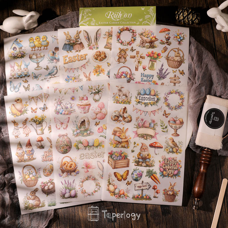 Goli Easter Garden Rub-on Stickers