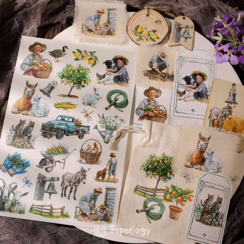 Foli Farm Life Rub-on Stickers