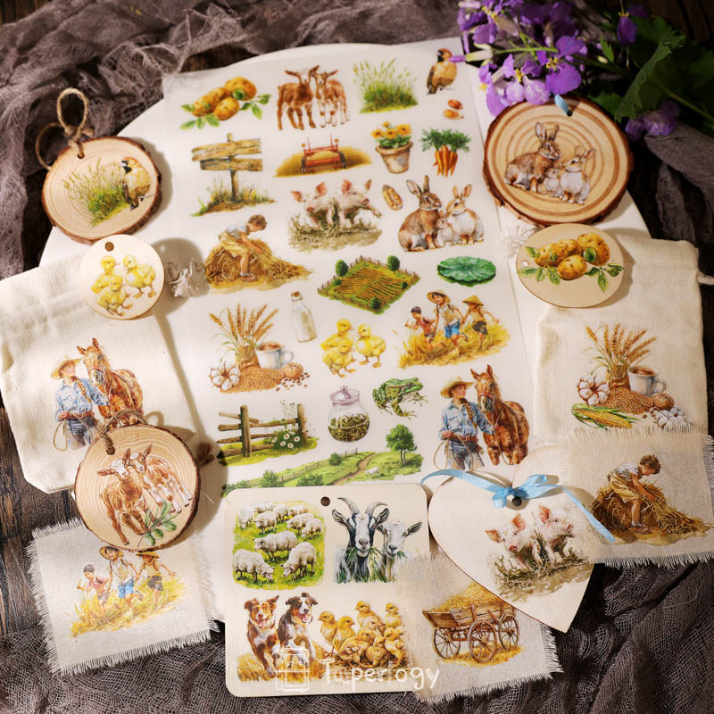 Foli Farm Life Rub-on Stickers