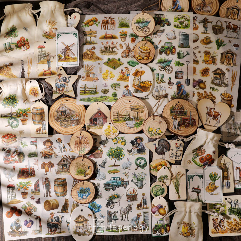 Foli Farm Life Rub-on Stickers
