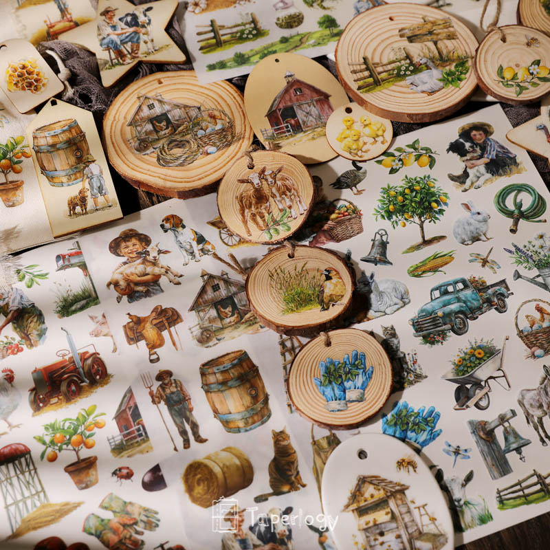 Foli Farm Life Rub-on Stickers