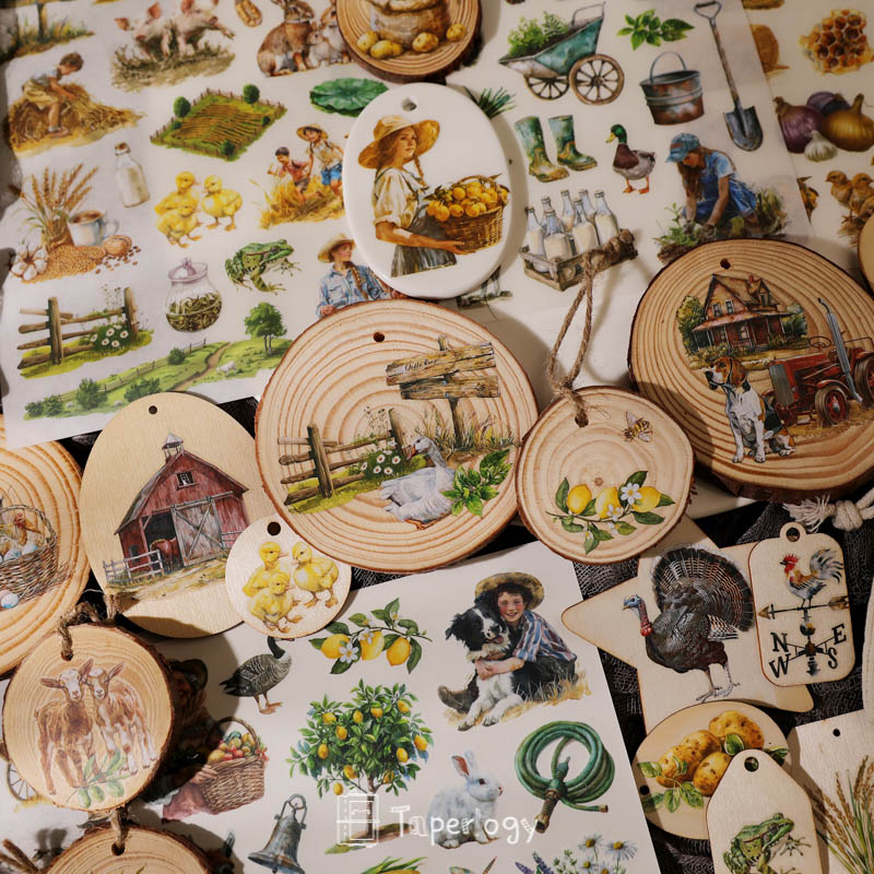Foli Farm Life Rub-on Stickers