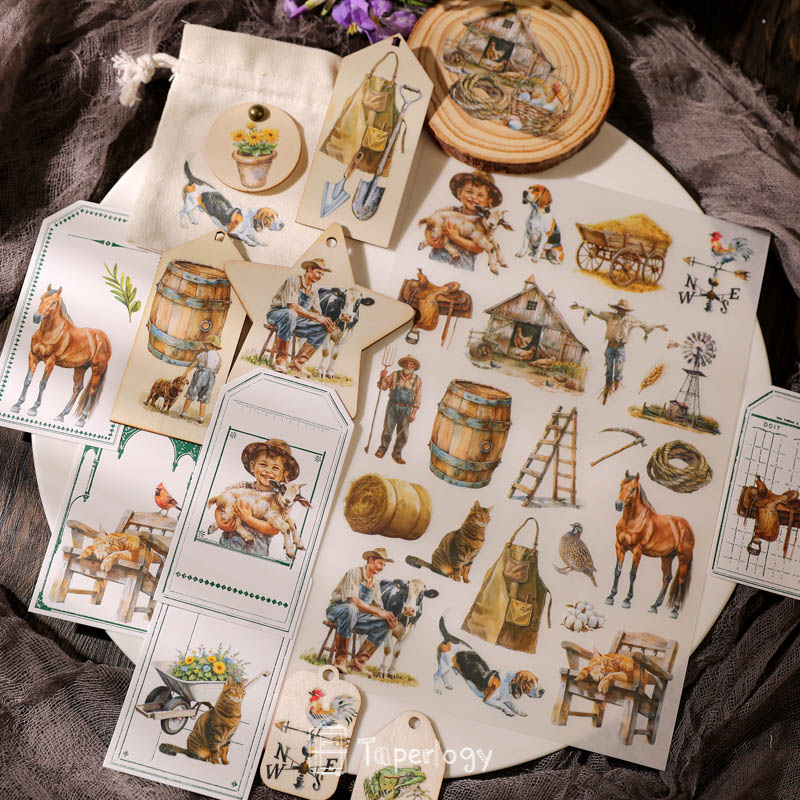 Foli Farm Life Rub-on Stickers