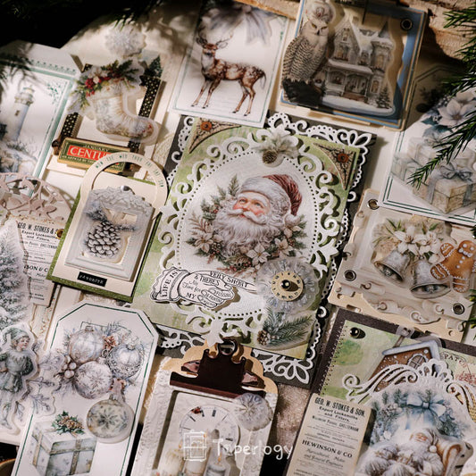 Bilo White Christmas Vellum Stickers